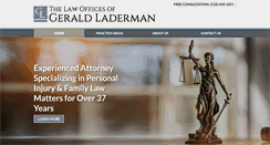 Desktop Screenshot of ladermanlaw.com
