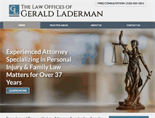 Tablet Screenshot of ladermanlaw.com